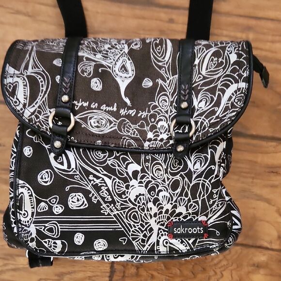 Sakroots Black and White Floral Bag - Picture 3 of 8